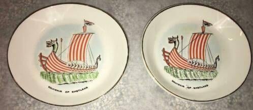 6 stuks Souvenir of Shetland bord Viking Pony € 9,95 1 koop, Verzenden