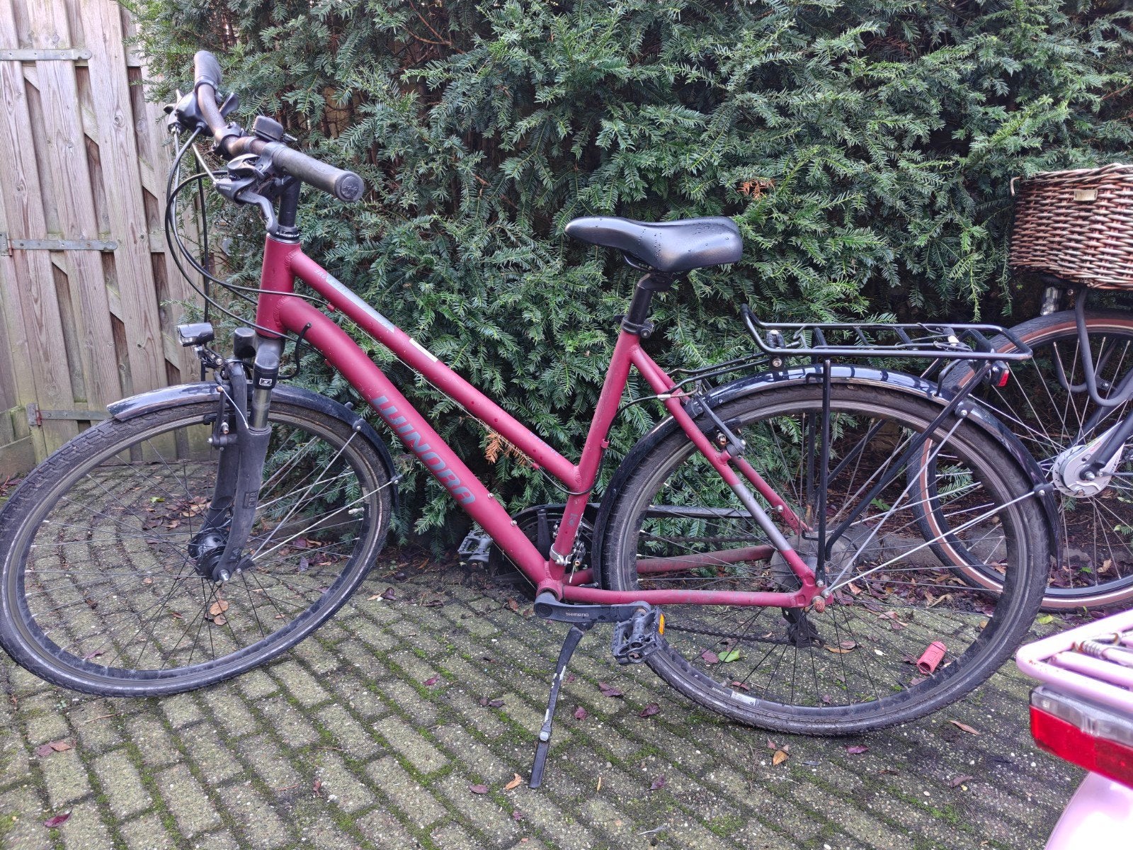 Winora Domingo 21 unisex trapeze frame Rood - Nieuw gekocht, Ophalen, Gebruikt, Overige merken, Versnellingen