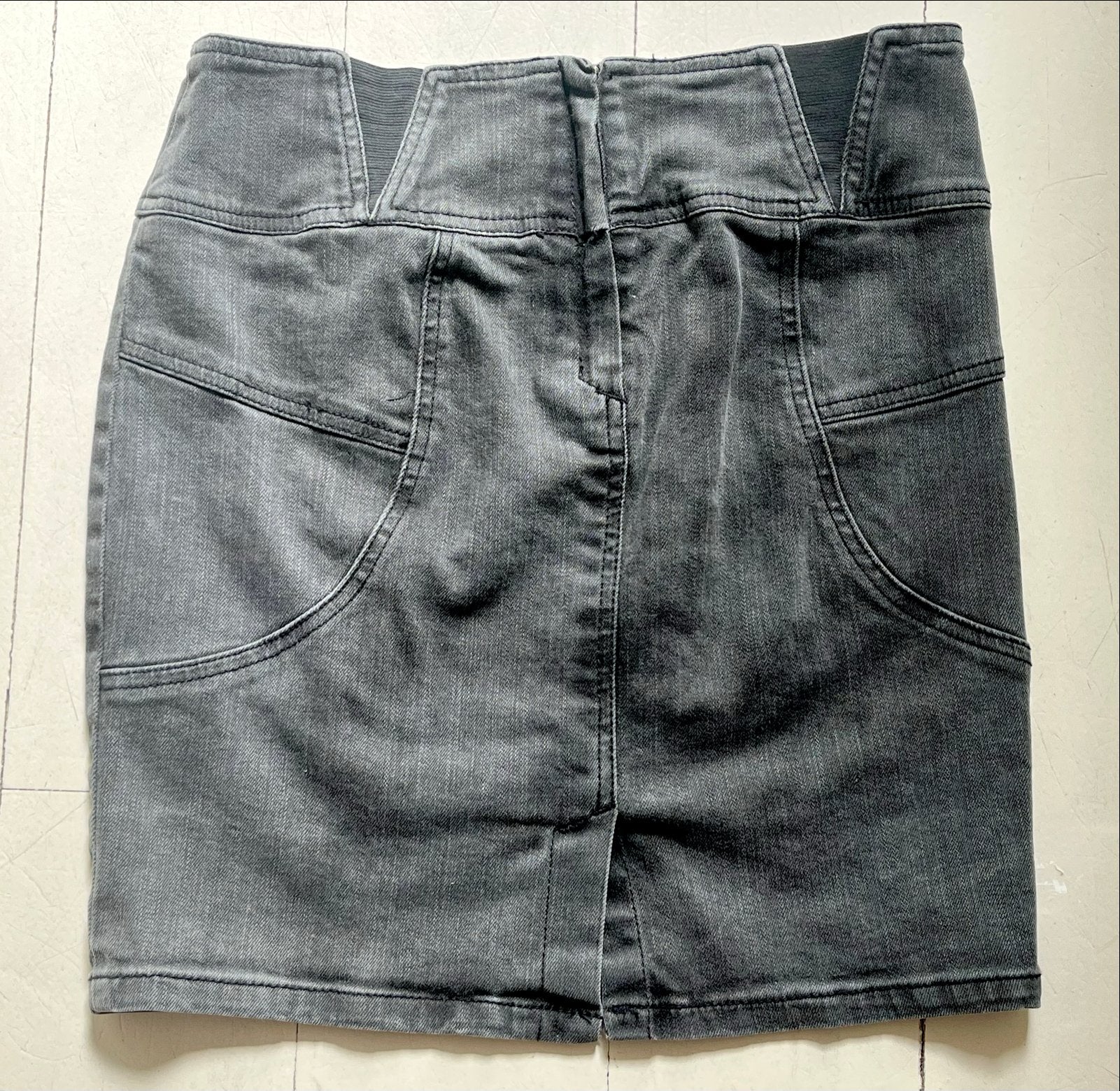 Geisha Jeans Collection Zwarte Denim Rok Maat M, Maat 38/40 (M), Zwart, Ophalen of Verzenden, Zo goed als nieuw