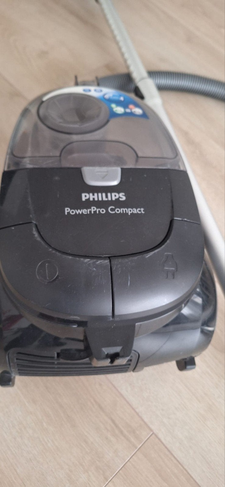 Philips PowerPro Compact stofzuiger - 750W, Witgoed en Apparatuur, Stofzuigers, Gebruikt, Sledestofzuiger, Philips, Minder dan 1200 watt