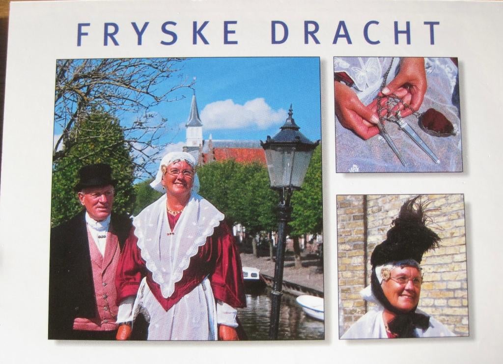 Friese dracht op nieuwe ansichtkaart, Verzenden, 1980 tot heden, Ongelopen, Klederdracht