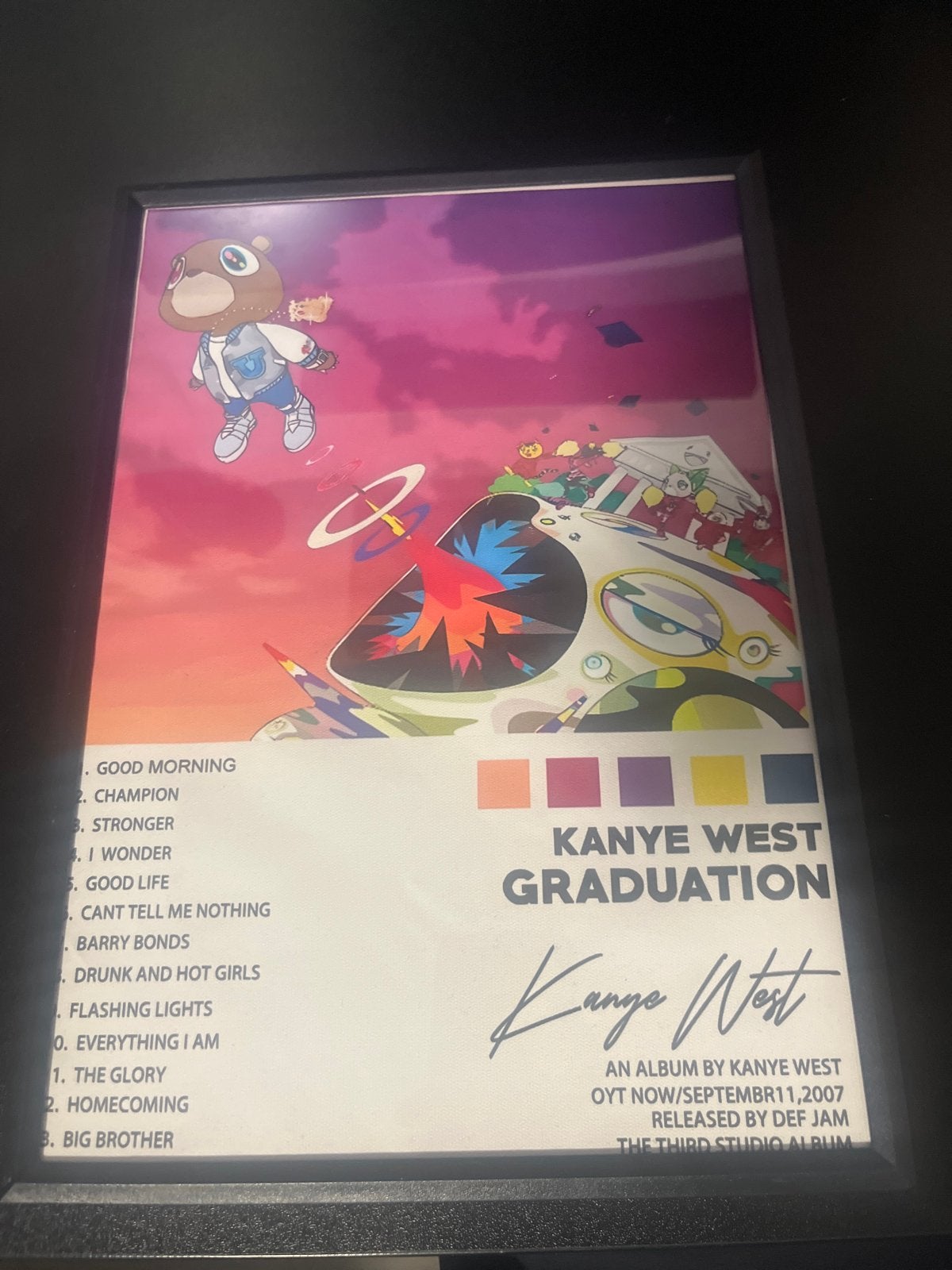 Kanye West - Graduation (Ingelijste Album Art), Ophalen, Zo goed als nieuw