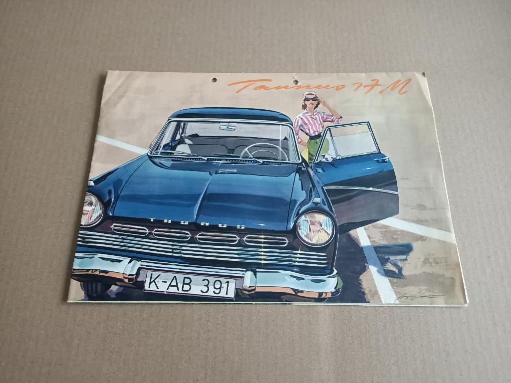 Folder: Ford Taunus 17M/ P2 (1957) NL, Verzenden, Gelezen, Ford