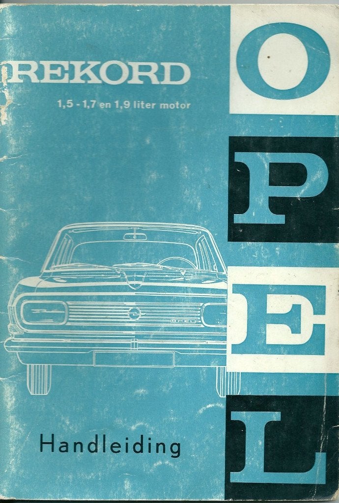 Oldtimer  Opel Rekord B ,D & E Handleiding / intructieboekje, Ophalen of Verzenden