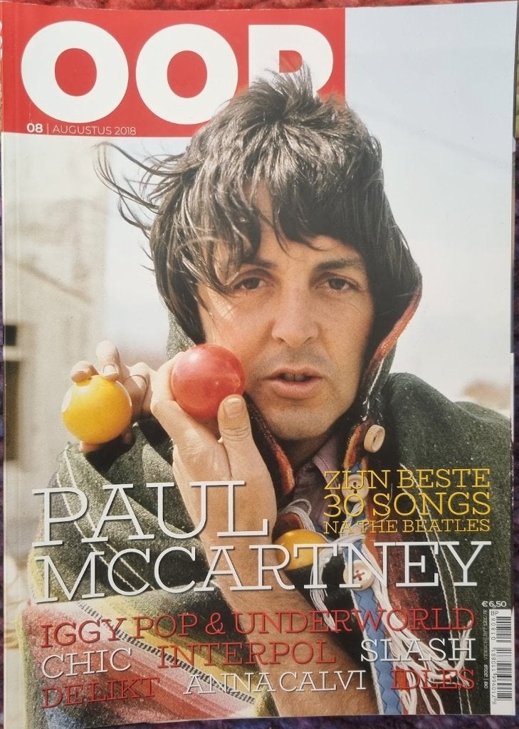 OOR 8-2018 Paul McCartney Slash Iggy Pop Underworld Chic, Boeken, Ophalen of Verzenden, Zo goed als nieuw, Muziek, Film of Tv