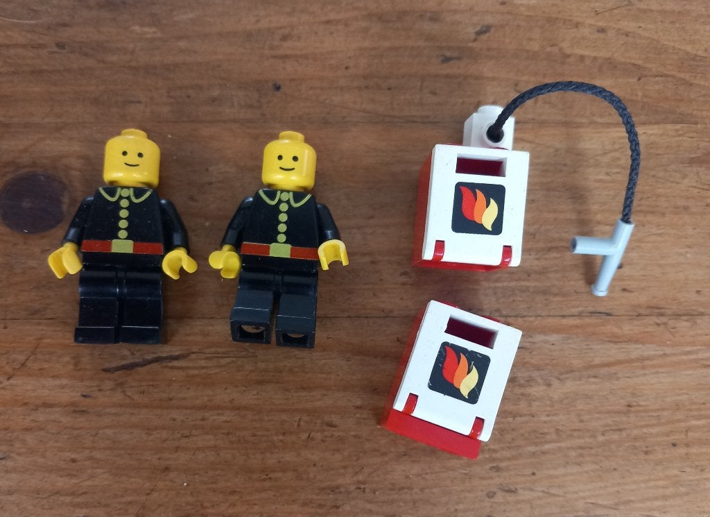 lego brandweer  6 items 6538,6571,6612,4020,60107 plus extra, Ophalen, Gebruikt, Lego, Bionicle