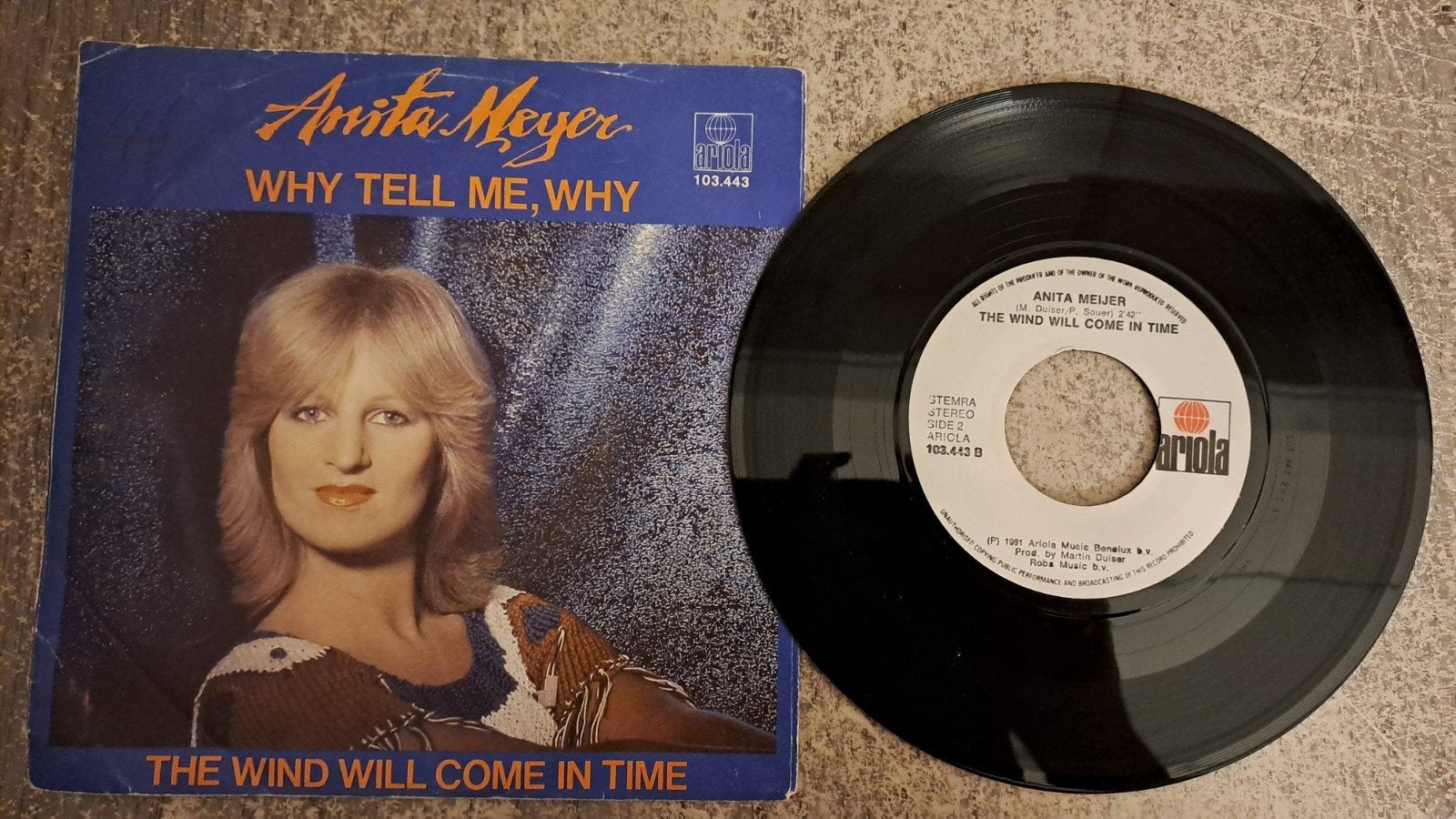 anita meyer  - why tell me why, Gebruikt, 7 inch, Pop, Fotohoes