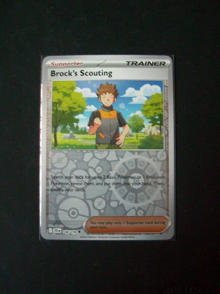 3434. Nieuwe Pokemon Kaart Holofoil BROCK's SCOUTING 146/159, Verzenden, Nieuw, Losse kaart, Foil