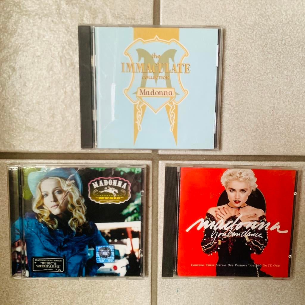 Madonna CD's: The Immaculate Collection, Music, I'm Breathle, Ophalen of Verzenden, Gebruikt