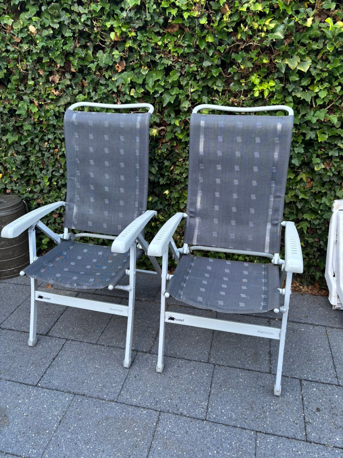 2x Dukdalf campingstoel, Caravans en Kamperen, Ophalen, Gebruikt, Campingstoel