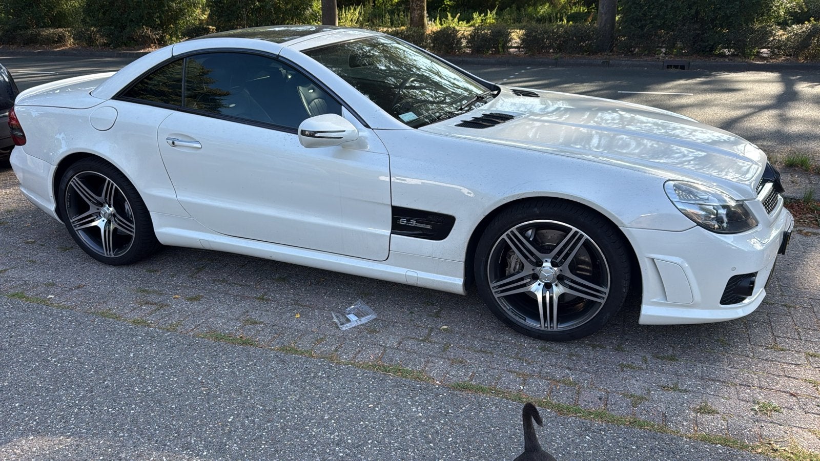 Mercedes-Benz Mercedes 2009 Wit. SL 63  AMG, Achterwielaandrijving, Cabriolet, Geïmporteerd, 1870 kg