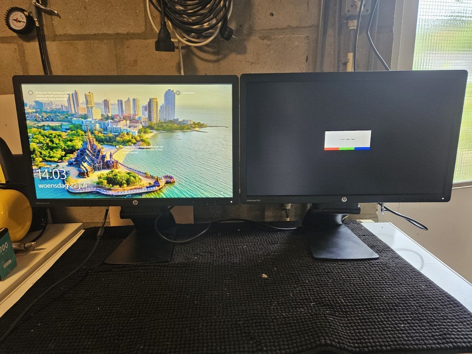 2 HP EliteDisplay E231 monitoren, Computers en Software, Monitoren, Gebruikt, IPS, HDMI, Full HD