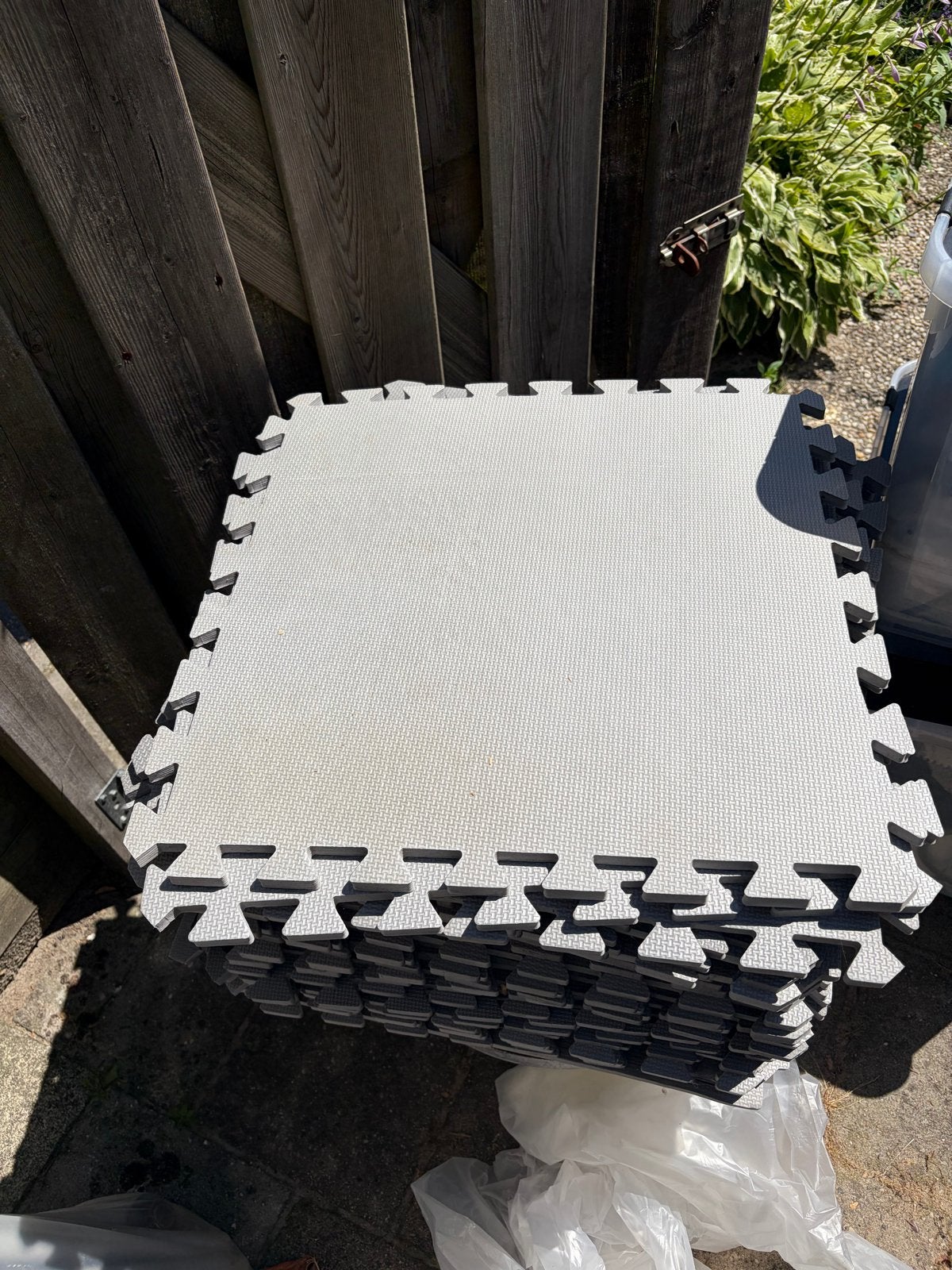 Zwembad tegels 55 stuks gebruikt., Tuin en Terras, Ophalen, Gebruikt