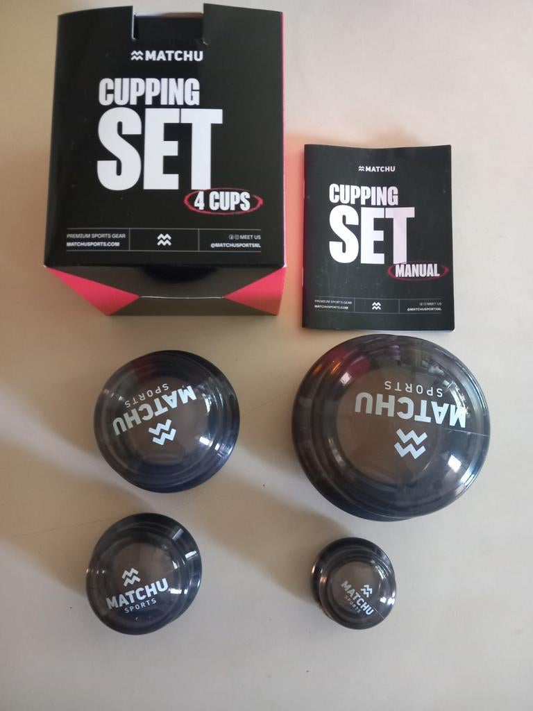 Nieuw in de doos matchu sports cupping set van 4, Ophalen of Verzenden, Nieuw