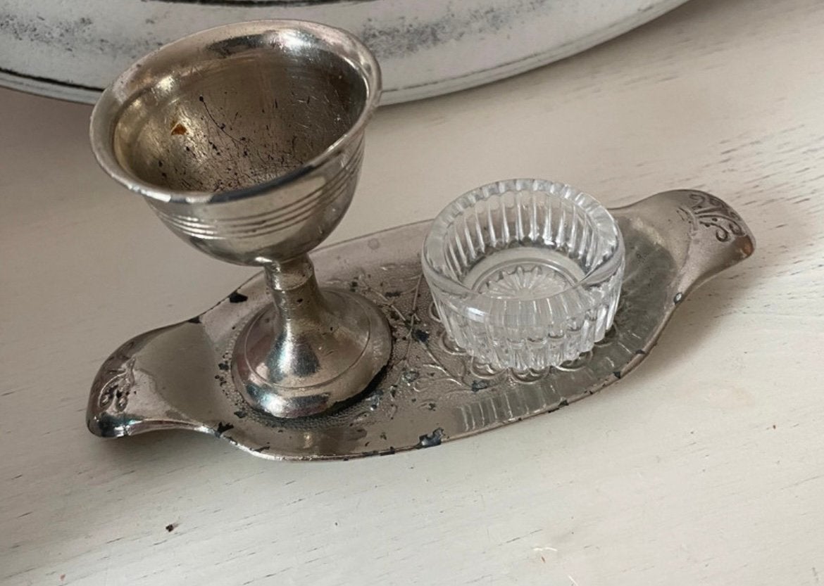 Antiek eierdopje, Ophalen of Verzenden
