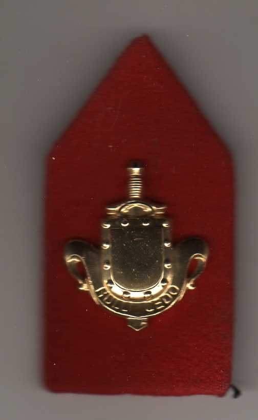 KRAAG EMBLEEM NULLI CEDO INFANTERIE, Ophalen of Verzenden, Landmacht, Nederland, Embleem of Badge