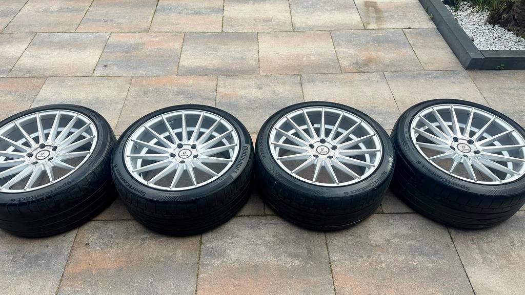Barotelli 20inch 5x120 concave, Ophalen, Gebruikt, 275 mm, Banden en Velgen