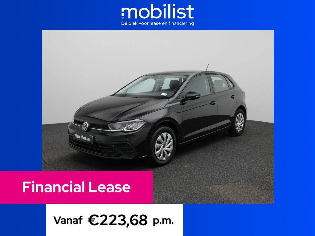 Volkswagen Polo 1.0 TSI Life (bj 2022), Voorwielaandrijving, Gebruikt, 1072 kg, Zwart