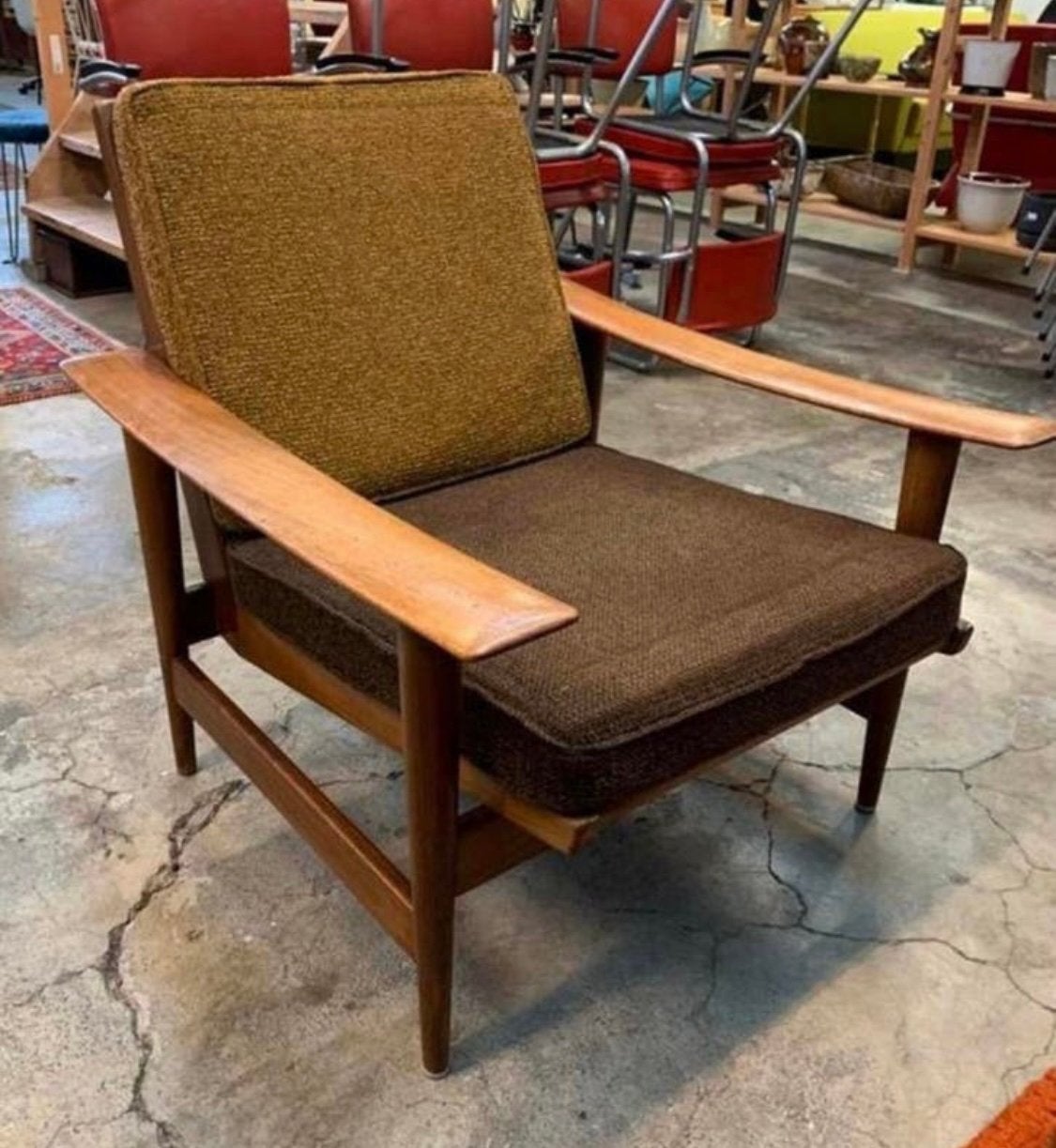 Fauteuil Deense Pastoe teakhouten fauteuiltje jaren 60., Huis en Inrichting, Ophalen of Verzenden
