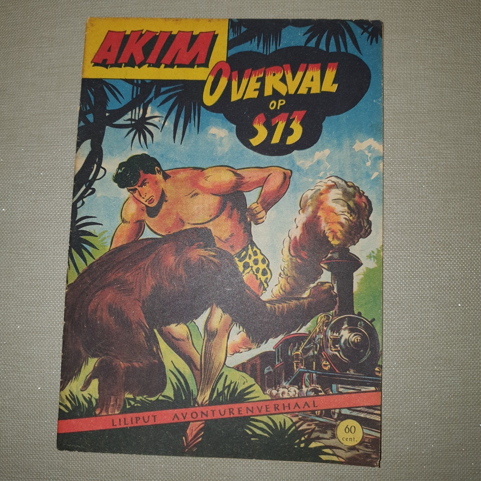 Akim Overval op S13 - Liliput Avonturenverhaal, Eén stripboek, Ophalen of Verzenden, Gelezen