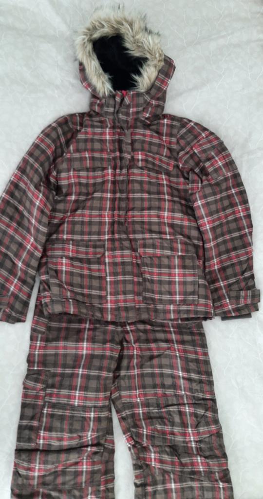 Geruite skipak jas en broek voor tiener of klein volwassene, Kleding | Dames, H&M, Ophalen of Verzenden, Zo goed als nieuw, Pak