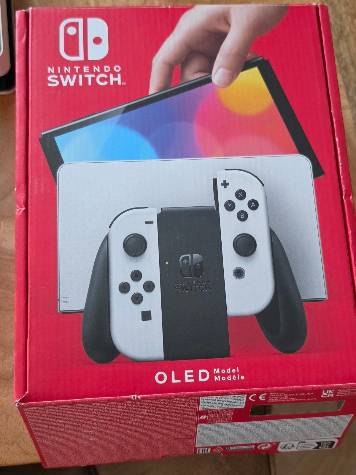 Nintendo Switch OLED met doos, bon en accessoires, Ophalen, Zo goed als nieuw, Met 2 controllers, Switch OLED