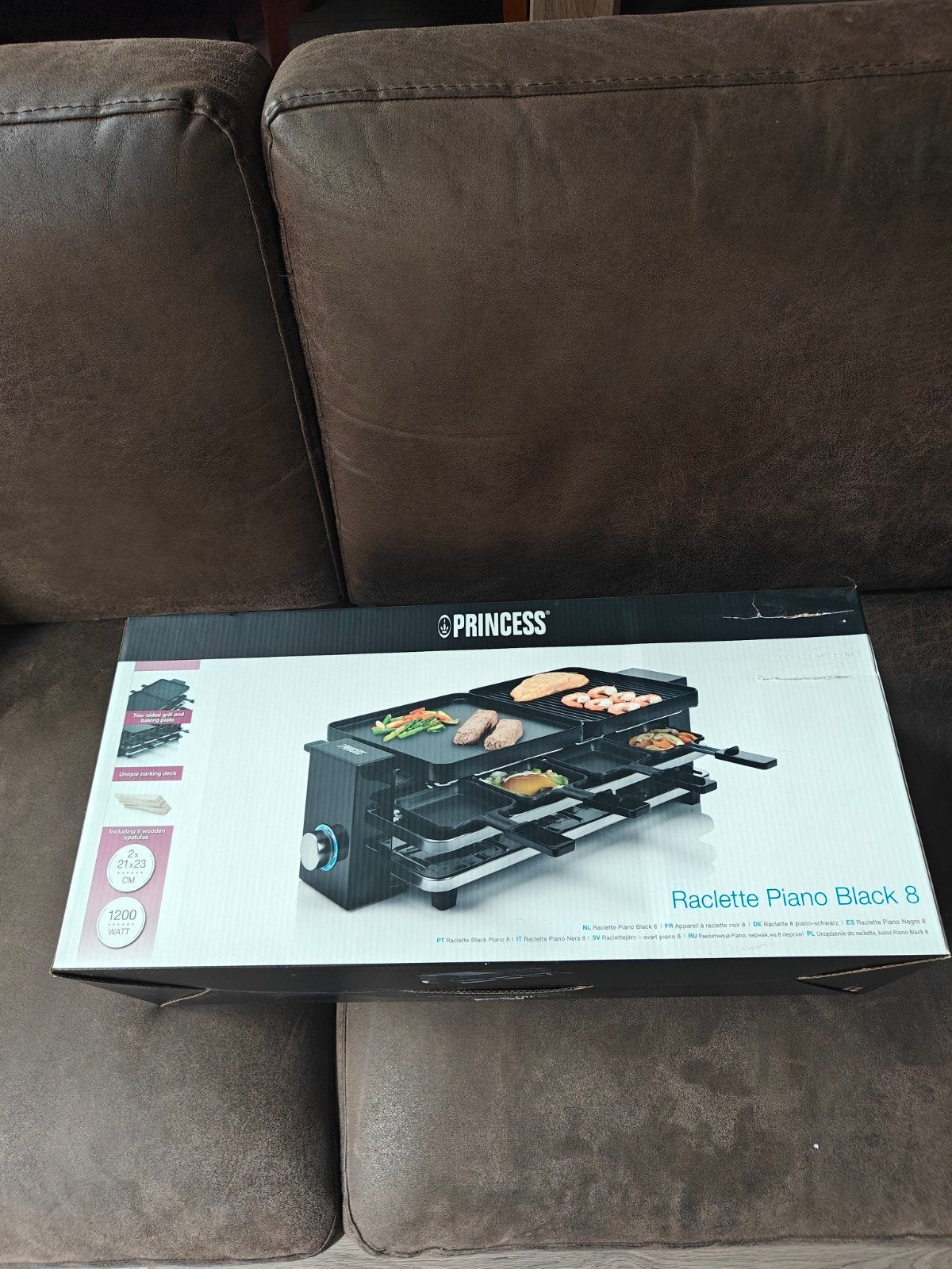Princess Raclette Piano Black 8 - Nieuw in doos, Ophalen of Verzenden, Nieuw