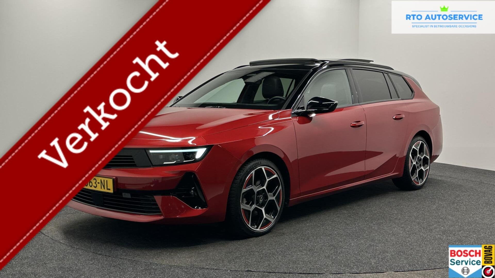Opel Astra Sports Tourer 1.2 Level 4 GS LINE PANO CAMERA CAR, 1199 cc, Met garantie (alle), Leder en Stof, Origineel Nederlands