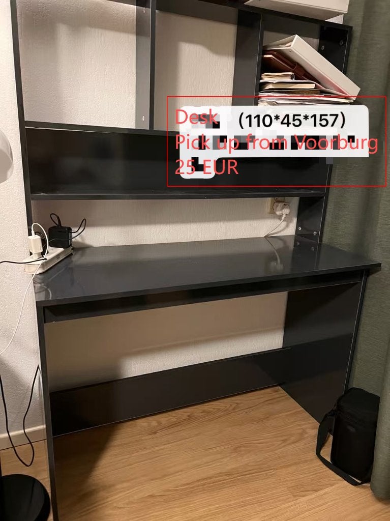 Desk with bookshelves, Ophalen, Opbergruimte, Gebruikt, 110 cm