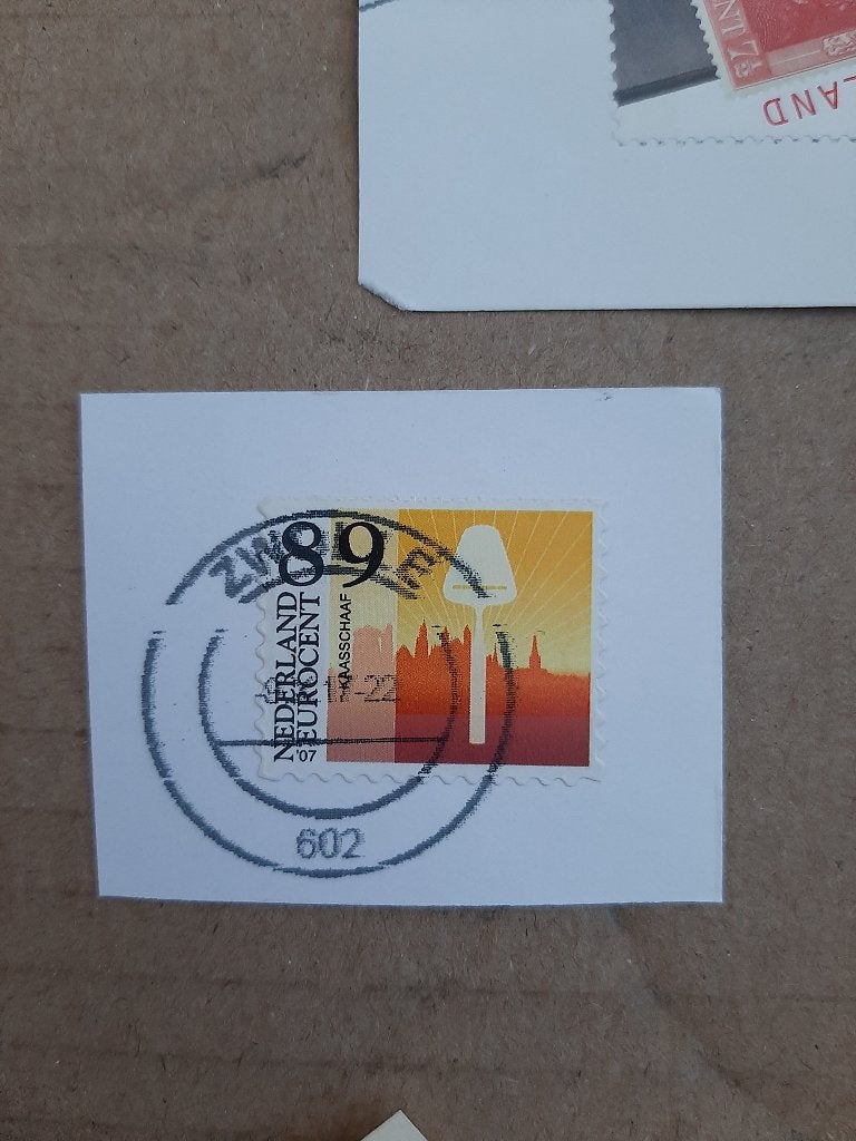 Priority zegel kaasschaaf, Verzenden, Gestempeld