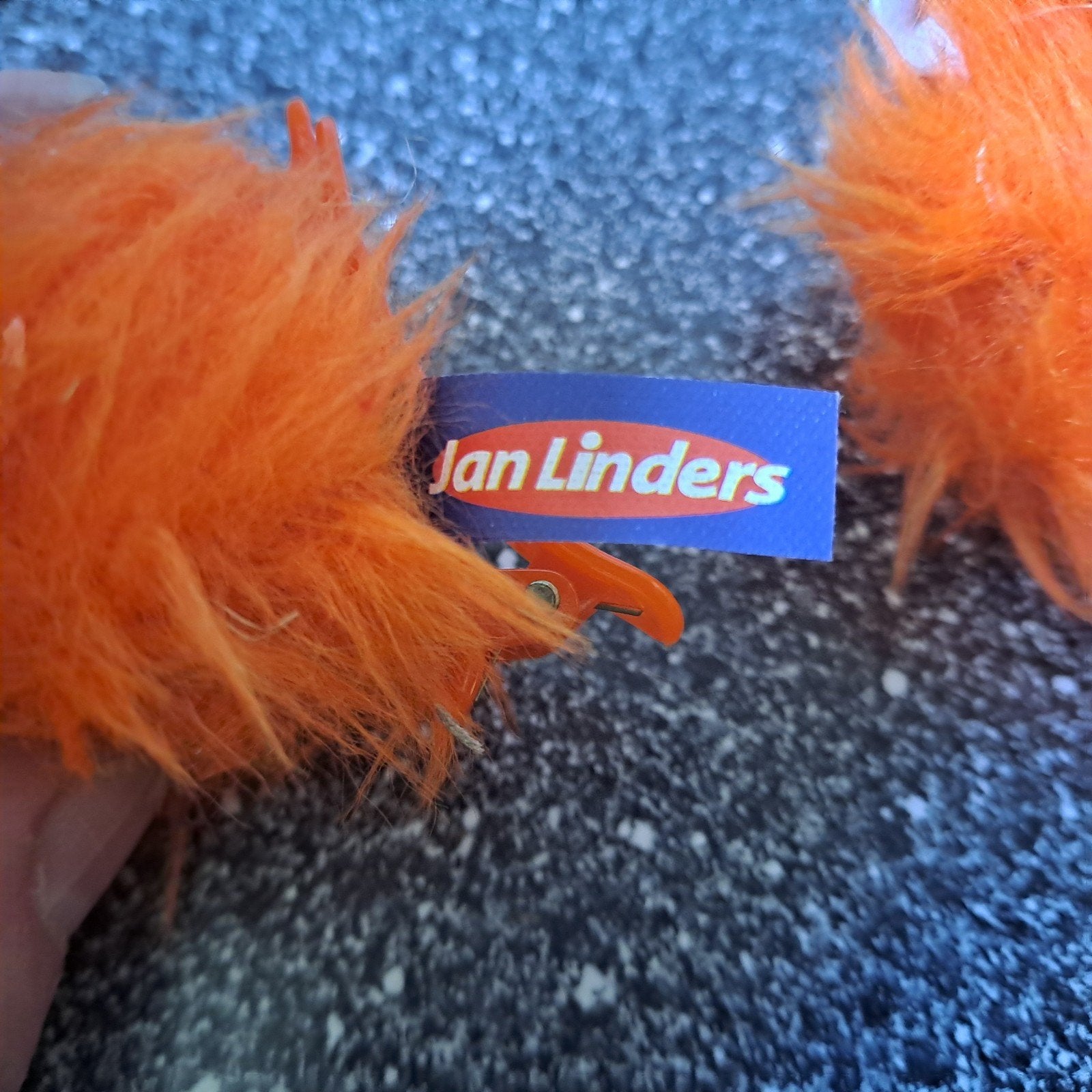 Jan Linders spaaractie oranje clips (2 stuks), Verzamelen, Supermarktacties, Overige supermarkten, Onbekend, Ophalen of Verzenden