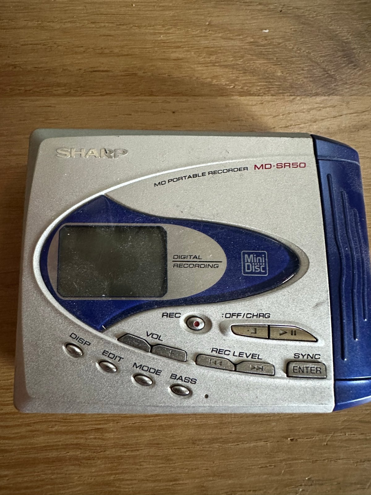 Sharp MD-SR50(S) Minidisc Recorder - Werking Onbekend, Ophalen of Verzenden, Minidisc-recorder