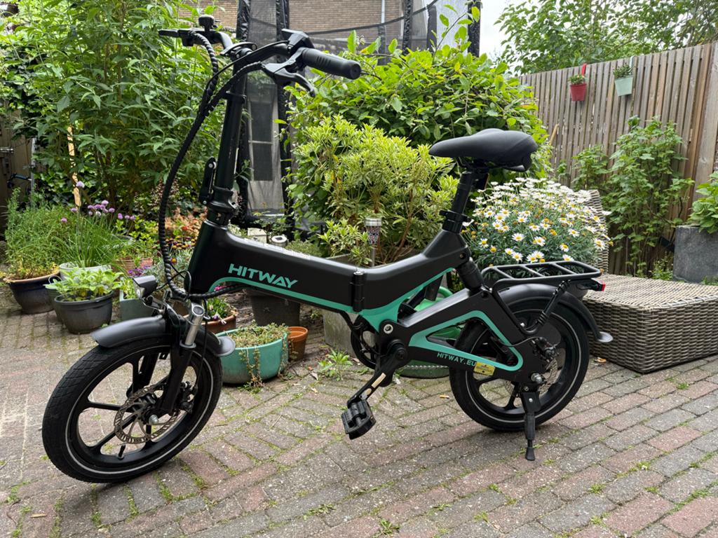 Hitway elektrische vouwfiets, z.g.a.n. incl. oplader + displ, Fietsen en Brommers, Elektrische fietsen, Ophalen, Zo goed als nieuw
