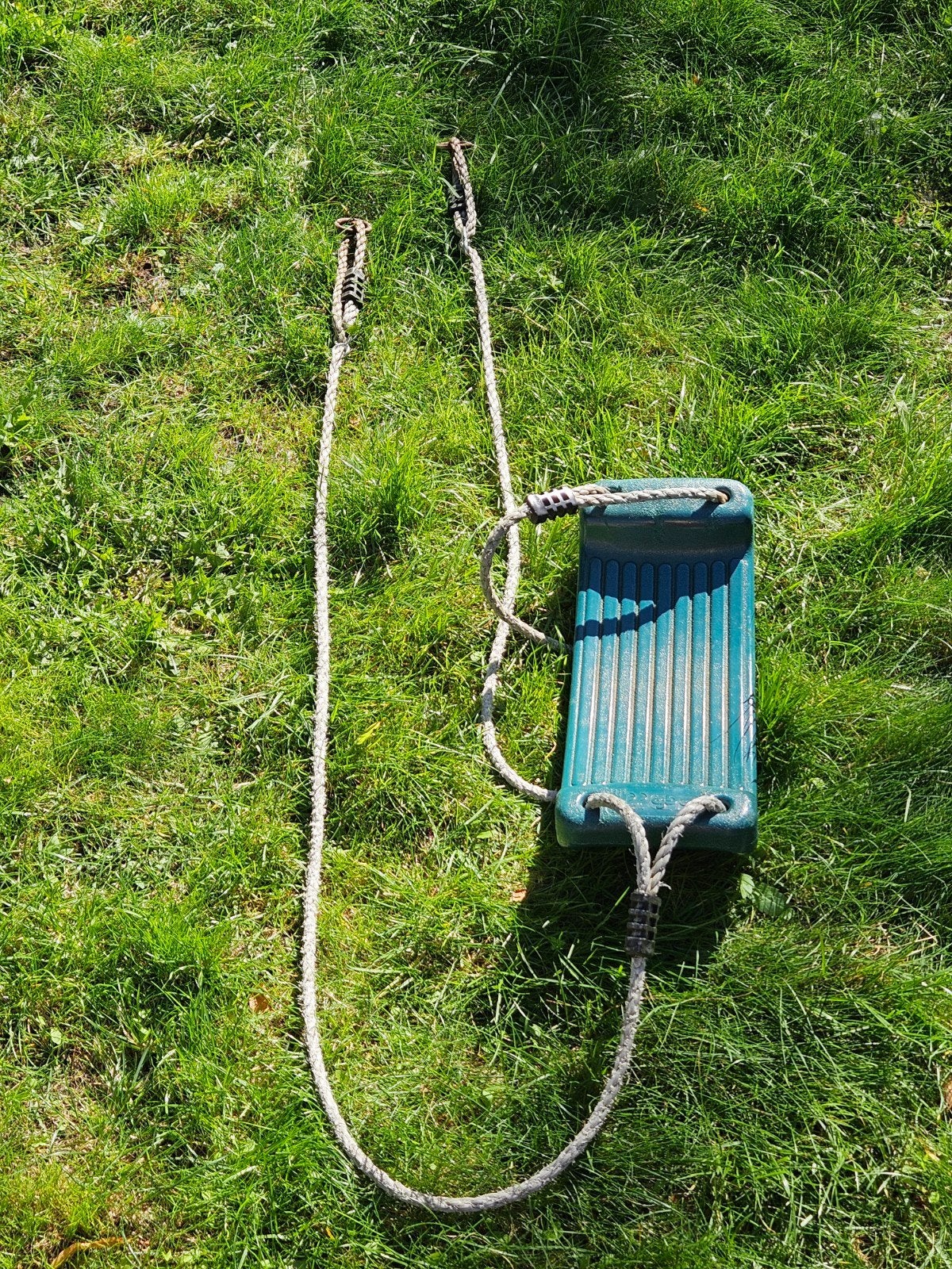 Groene schommel met touwen -KBT, Kinderen en Baby's, Ophalen of Verzenden, Gebruikt, Schommel