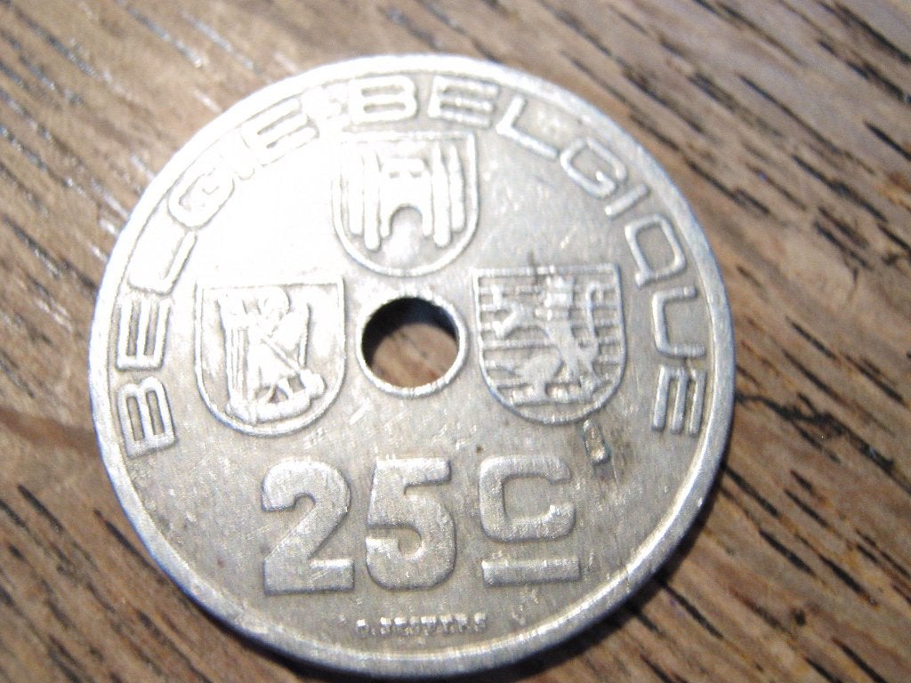 Belgie 25 Centimes 1938 (NL-F), koning Leopold III #13, Ophalen of Verzenden, Overig, Losse munt