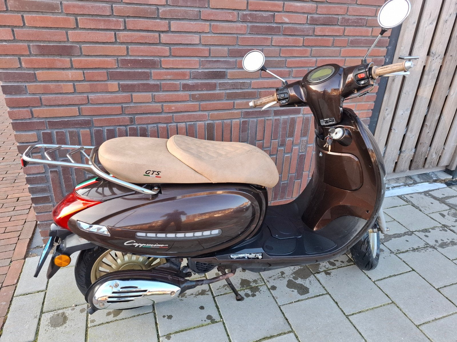 Snorscooter: GTS Cappuccino, Fietsen en Brommers, Snorfietsen en Snorscooters, Gebruikt, Benzine, Ophalen, Overige merken