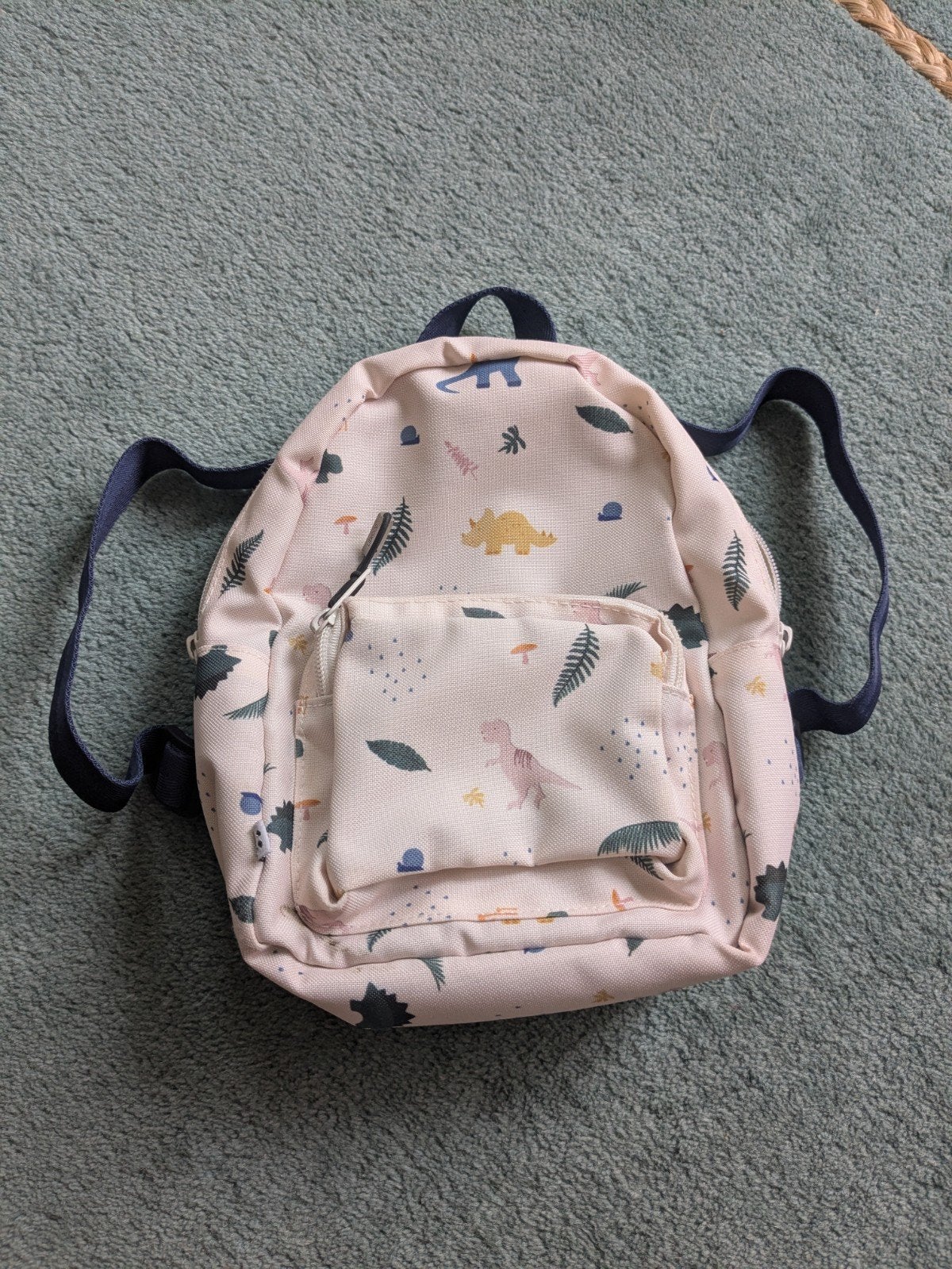 Liewood kinderrugzak dinosaurus licht beige-roze 23cm, Minder dan 30 cm, Ophalen, Overige merken, Minder dan 25 cm