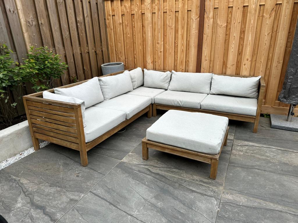 Loungeset hoekbank salga wehkamp home, Ophalen, Gebruikt
