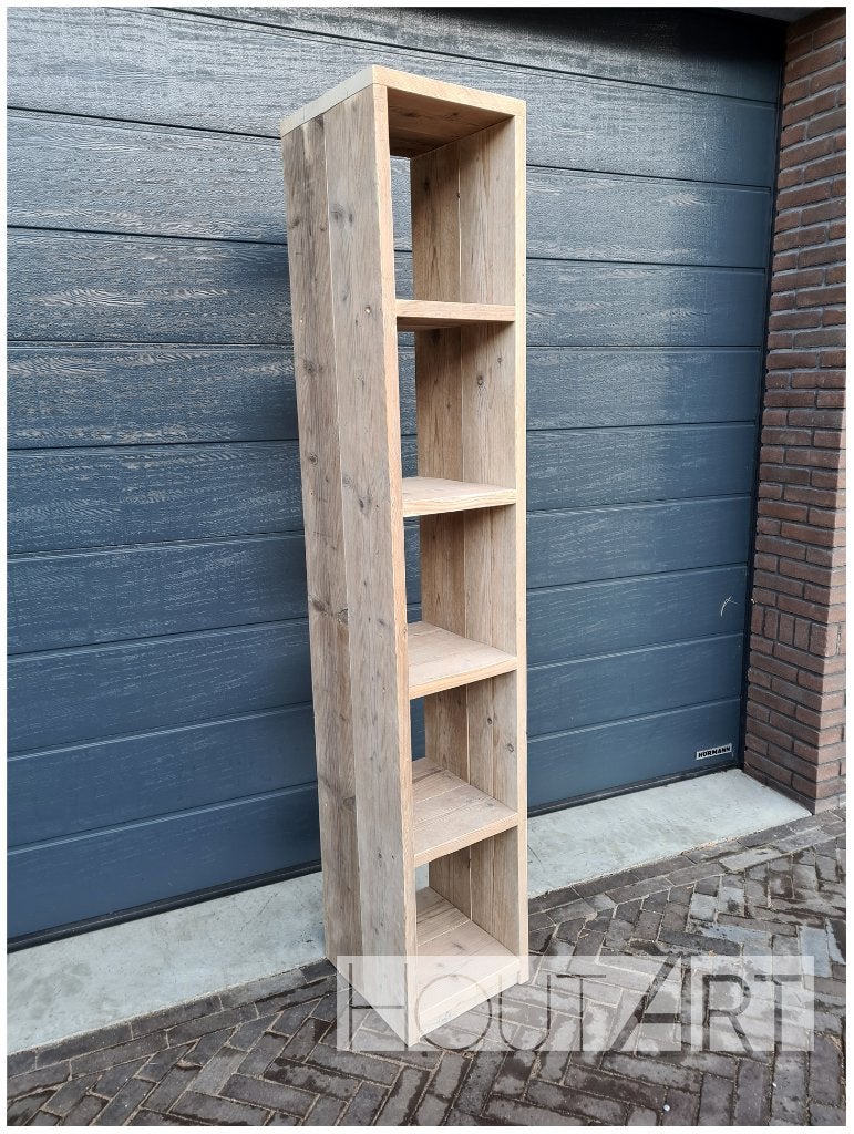 Kast / Boekenkast van steigerhout!, Huis en Inrichting, Kasten | Boekenkasten, Met plank(en), 200 cm of meer, Info@hout-art.nl