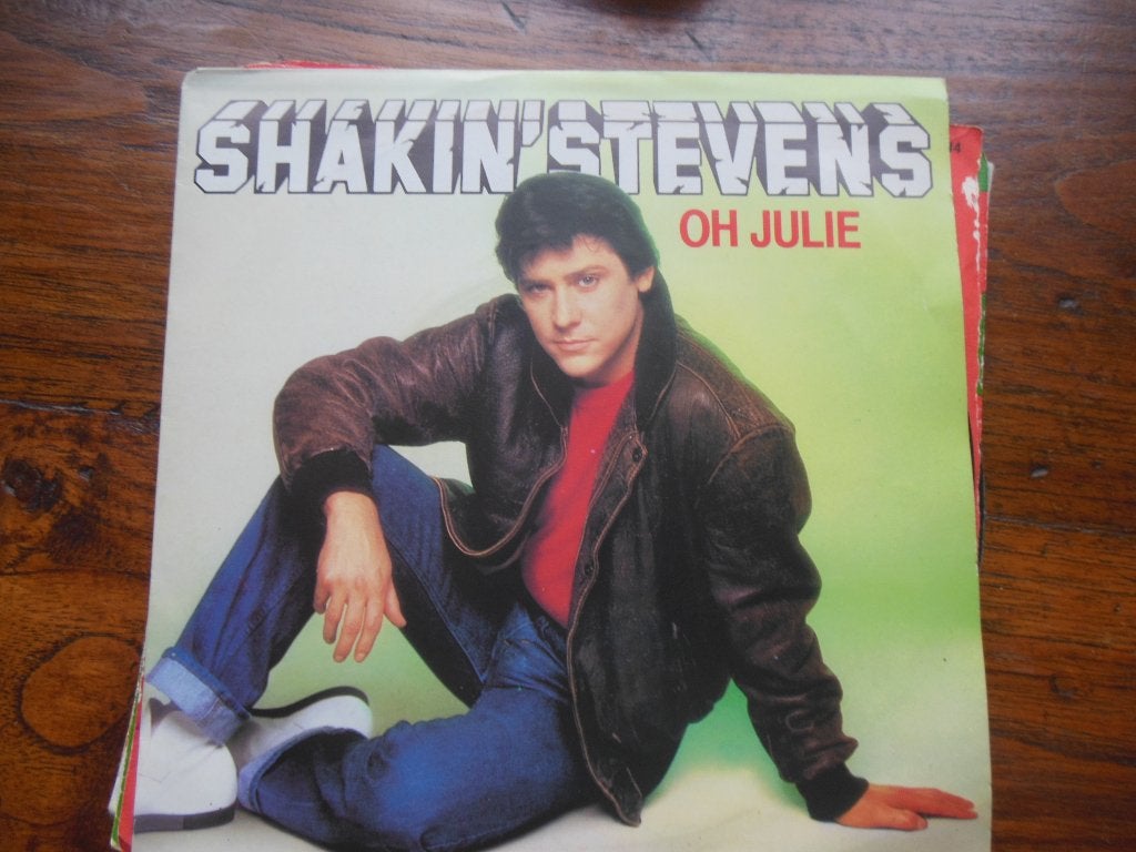 single shakin' stevens oh julie 45rpm jukebox vinyl record, 7 inch, Ophalen of Verzenden, Zo goed als nieuw, Rock en Metal