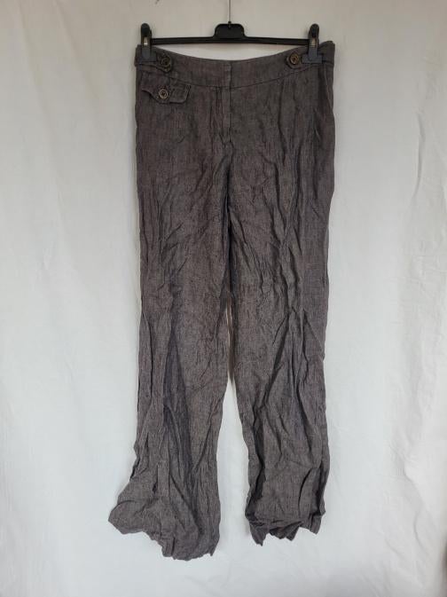 Toffe grijze linnen broek mt 38 merk Steps, Kleding | Dames, Maat 38/40 (M), ., Ophalen of Verzenden, Zo goed als nieuw