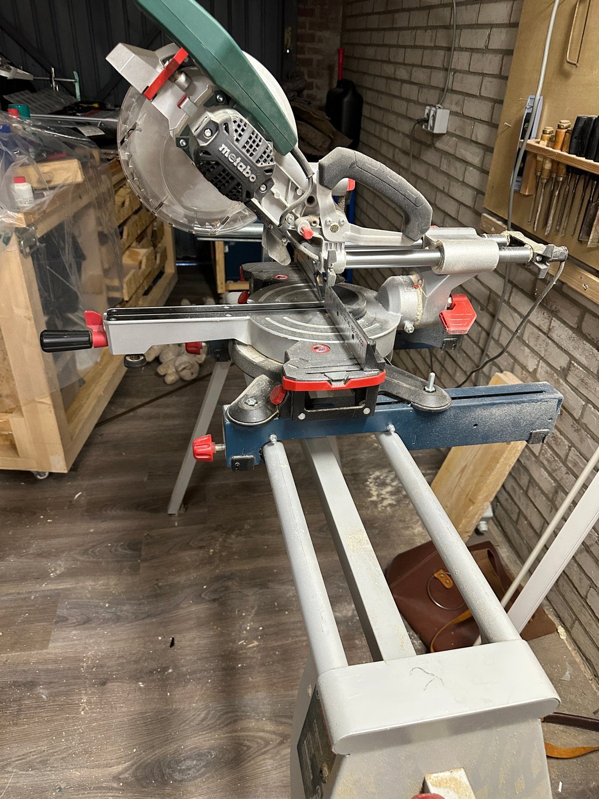 Metabo Afkortzaag KGS 216 M, Ophalen, Gebruikt, 70 mm of meer, Afkortzaag
