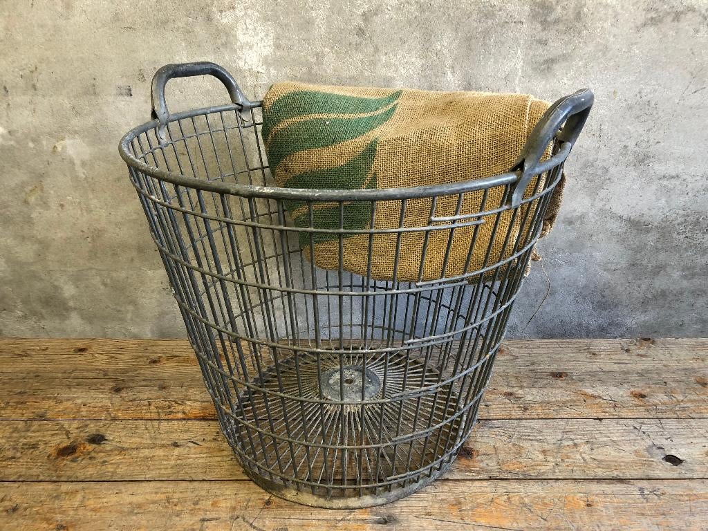 Hippe aardappelmand | houtmand | speelgoedmand | plaids, Huis en Inrichting, Woonaccessoires | Schalen en Manden, Gebruikt, Mand