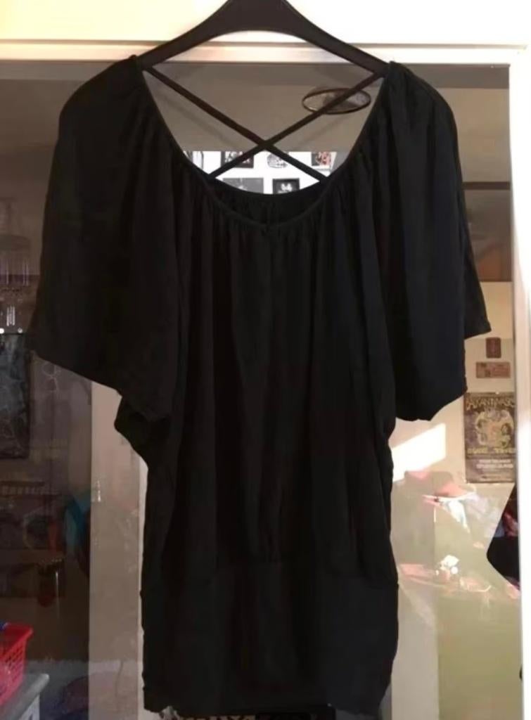 Leuke tuniek/shirt met vleermuis mouwen 44 nu 14,99€, Noidea, Zwart, Maat 42/44 (L), Ophalen of Verzenden