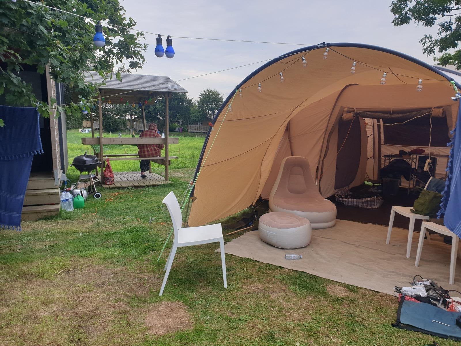 Active leisure Canyon 6 katoen tent met dubbele  luifel, Caravans en Kamperen, Tenten, Ophalen, Gebruikt, Tot en met 6