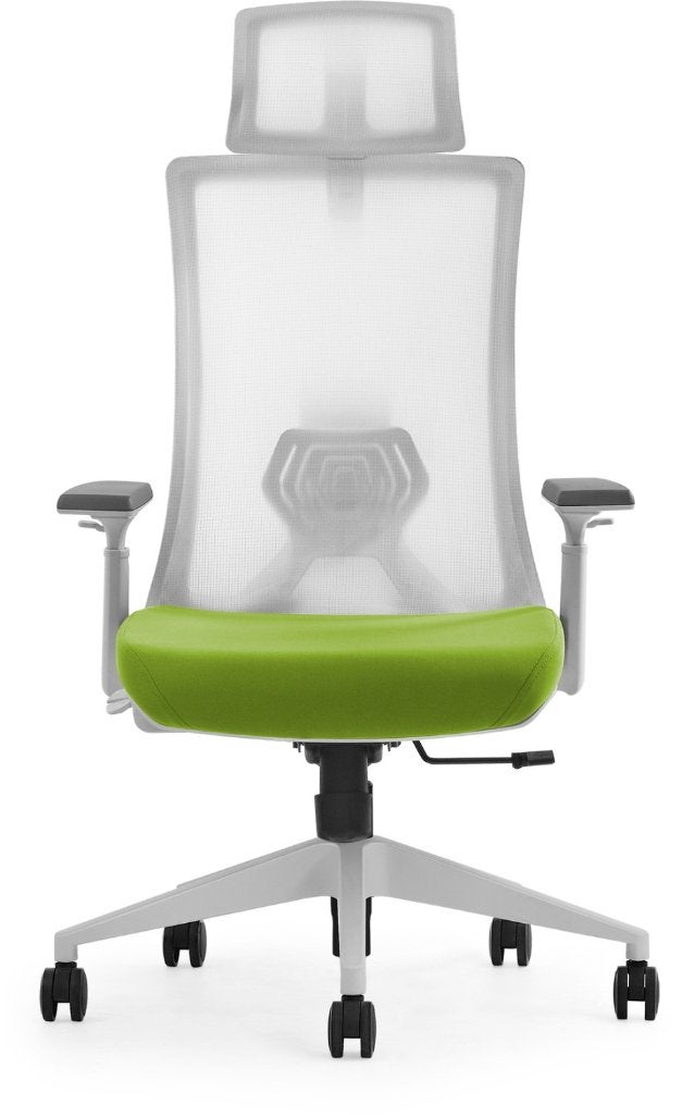 ACTIE! Euroseats Verona bureaustoel (Groen/Wit), Ophalen of Verzenden, Ergonomisch, Nieuw, Wit