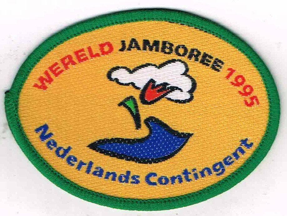 scouting Wereld Jamboree 1995 Nederlands Contingent, Ophalen of Verzenden, Nieuw, Embleem, Speld of Insigne