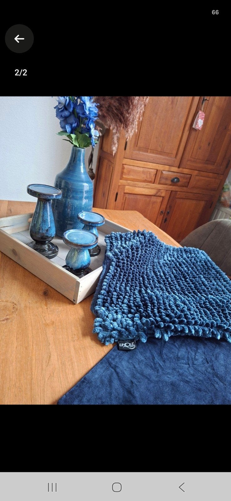 dienblad met accesoires, Ophalen, Hout