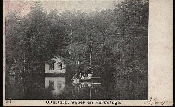 Friesland - Olterterp - Vijver en Hermitage, Ophalen, Voor 1920, Gelopen, Friesland