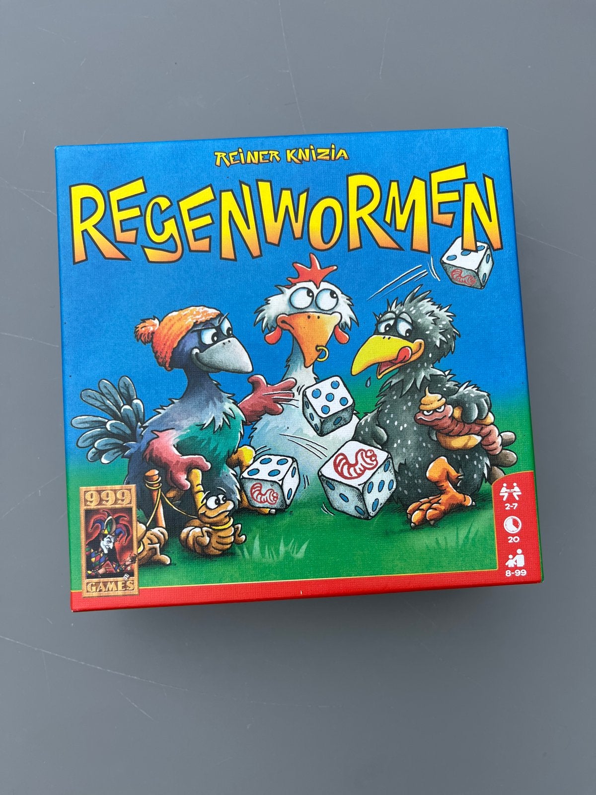 Regenwormen - Het leuke dobbelspel voor jong en oud!, Drie of vier spelers, Ophalen, Zo goed als nieuw